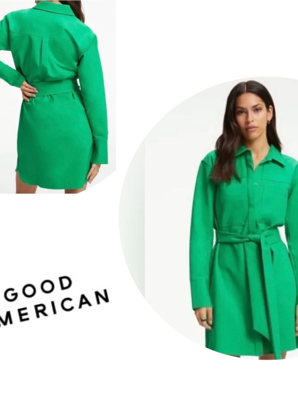 Good American Poplin Shirt Dress